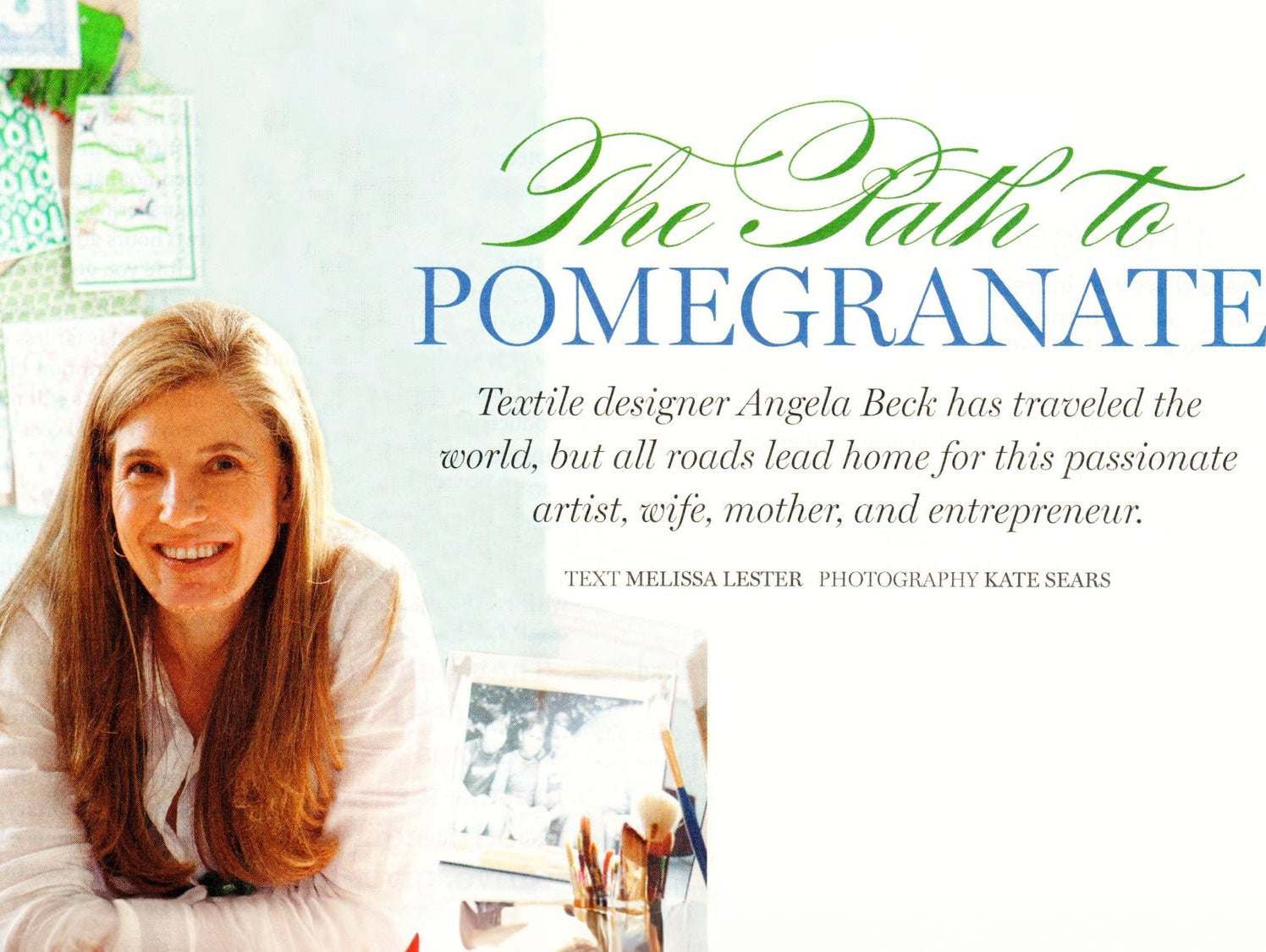 Pomegranate Featured in Victoria Magazine