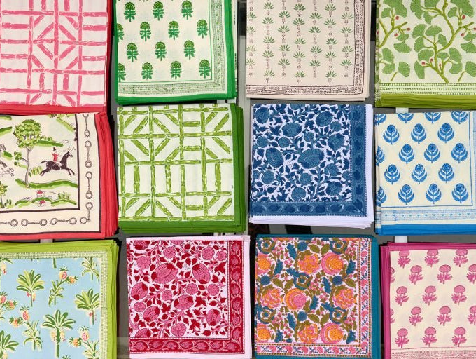 Pomegranate Inc. colorful cotton napkins