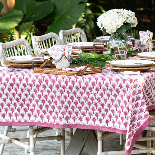 Bold, Boho Feather Table Linens | Pomegranate Inc.