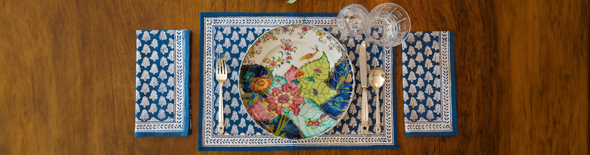 Blue Table Linens For Hanukkah | Pomegranate Inc.