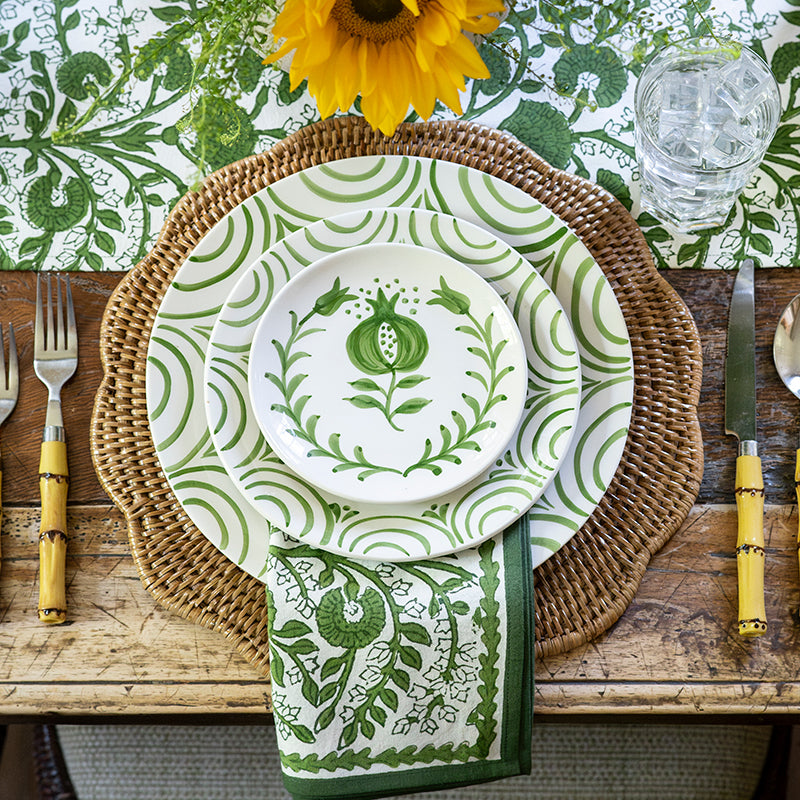 Pomegranate Inc. Hand Painted Ceramic Dinnerware
