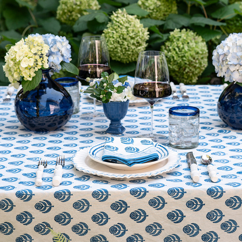 Pomegranate Inc. Hand Block Printed Table Linens