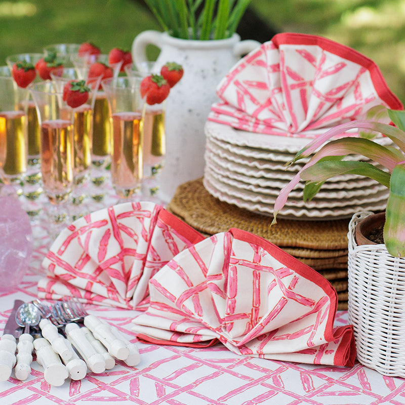 Pomegranate Inc. Hand Block Printed Table Linens & Accessories