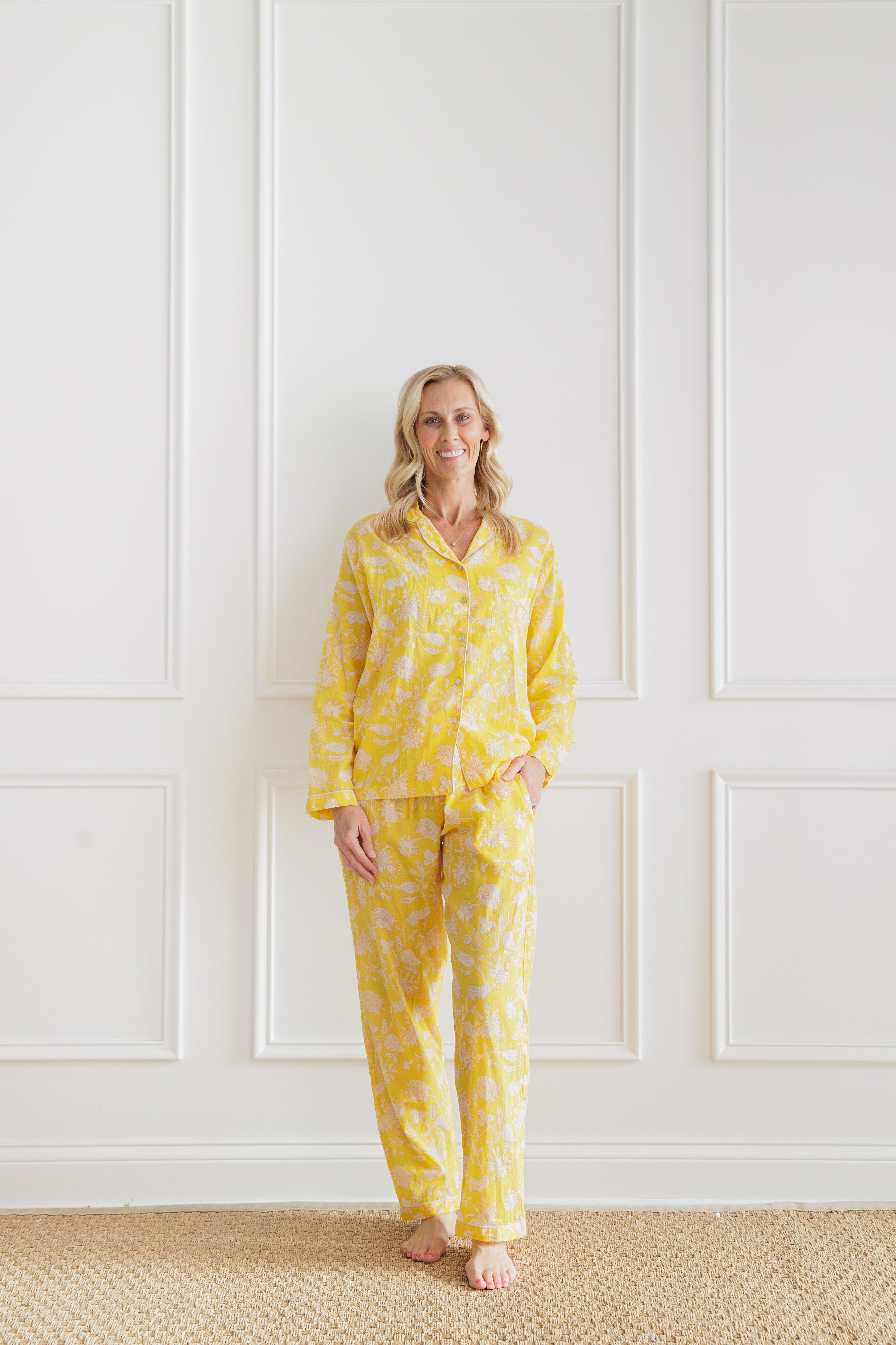 Morning Meadow Yellow Womens PJ Set