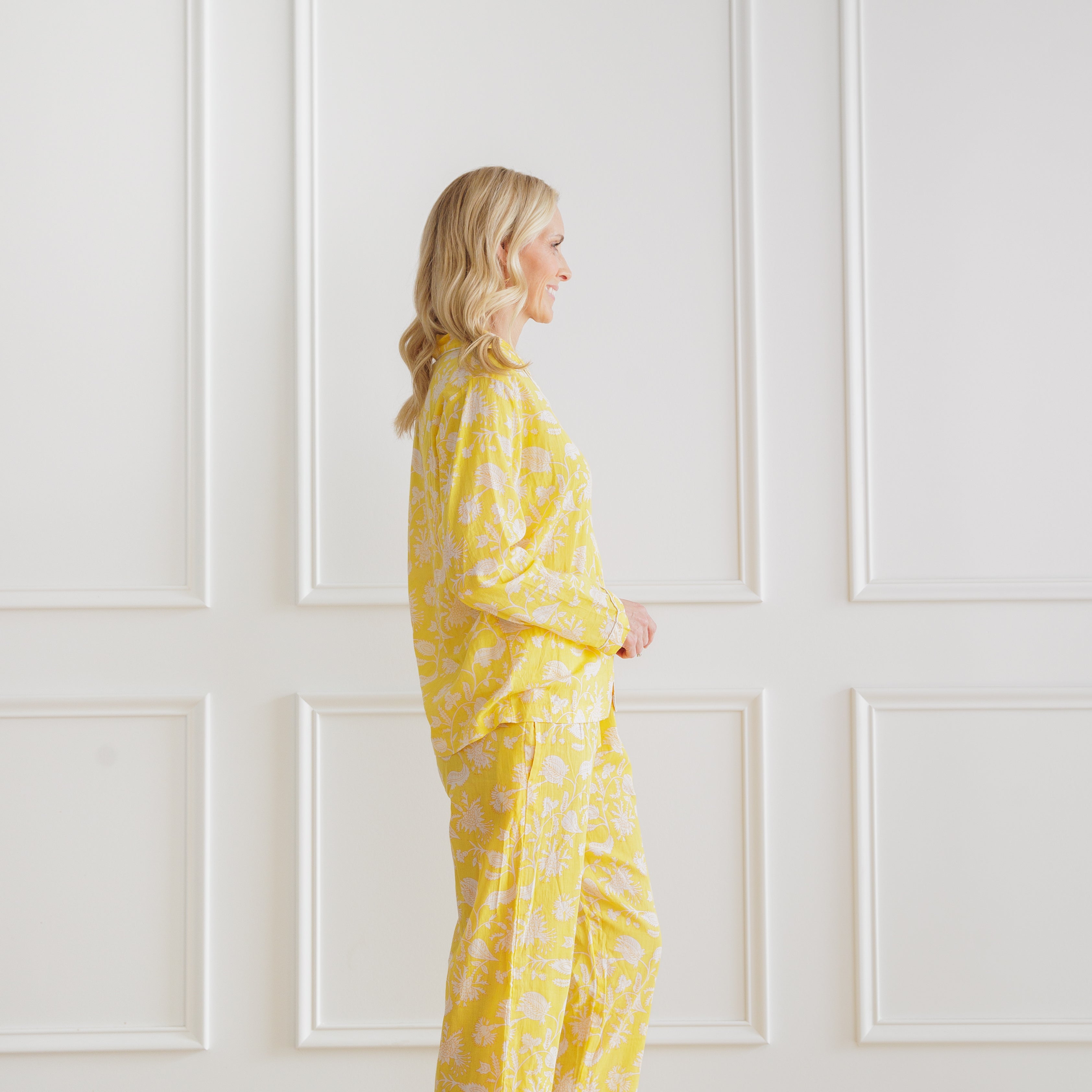 Morning Meadow Yellow Womens PJ Set