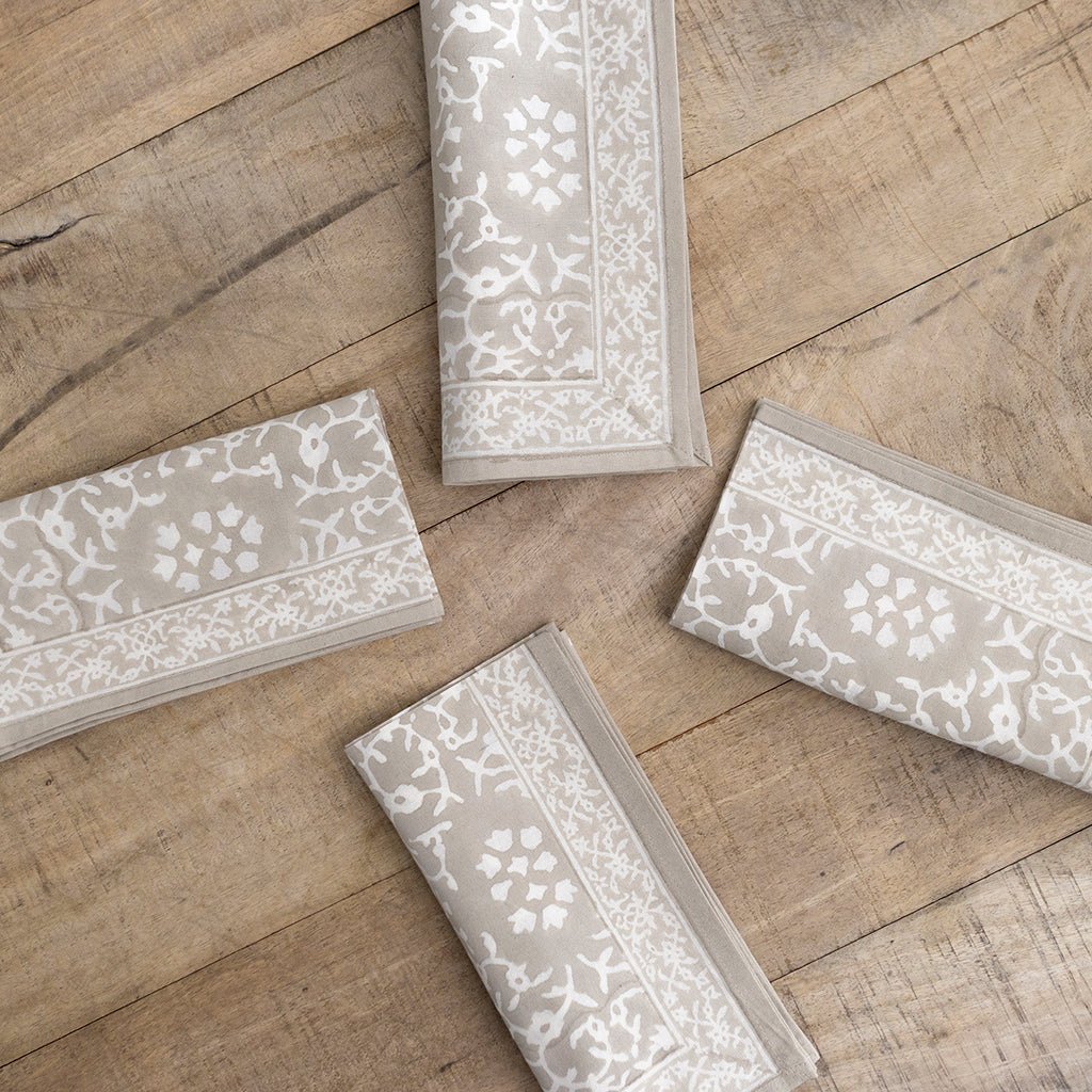 India Hicks Home Hummingbird Island Stone Napkin | Set of 4 - Pomegranate