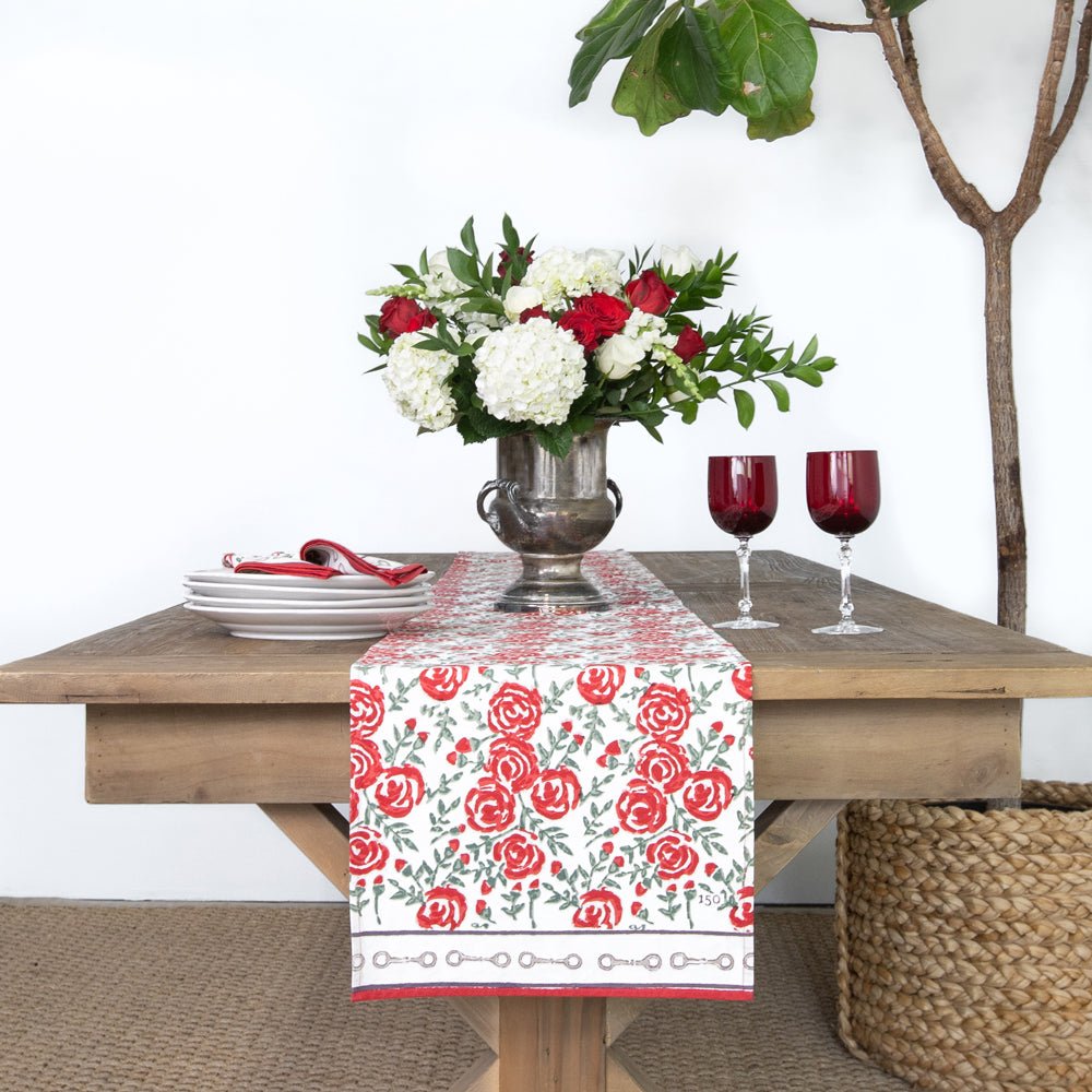 Limited edition "Run For The Roses" Table Runner in honor of the 150th running of the Kentucky Derby