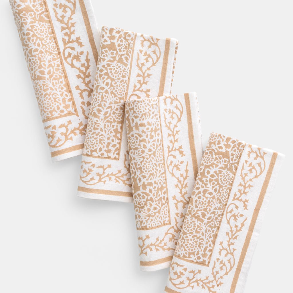 Tapestry Tuscan Wheat Napkin | Set of 4 - Pomegranate