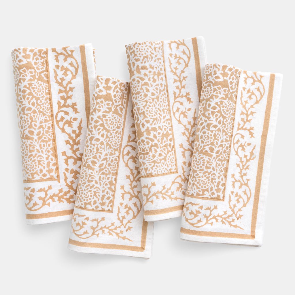 Tapestry Tuscan Wheat Napkin | Set of 4 - Pomegranate