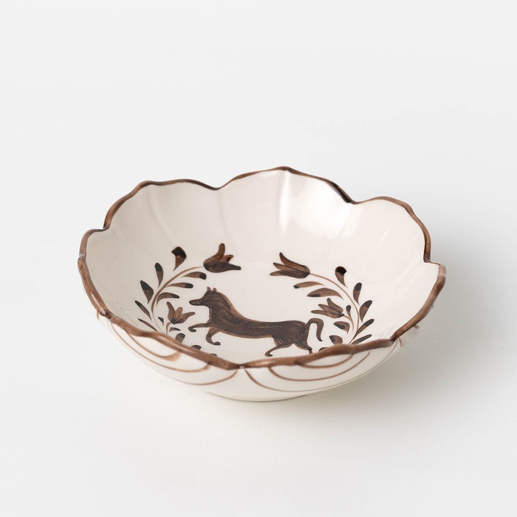 Brown Horse Small Serving Bowl | Set of 4 - Pomegranate