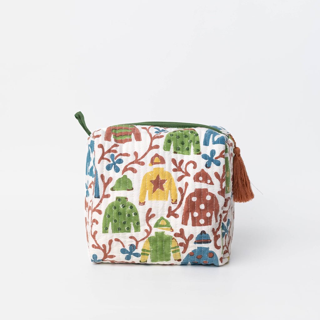 Jockey & Vine Small Cosmetic Bag - Pomegranate