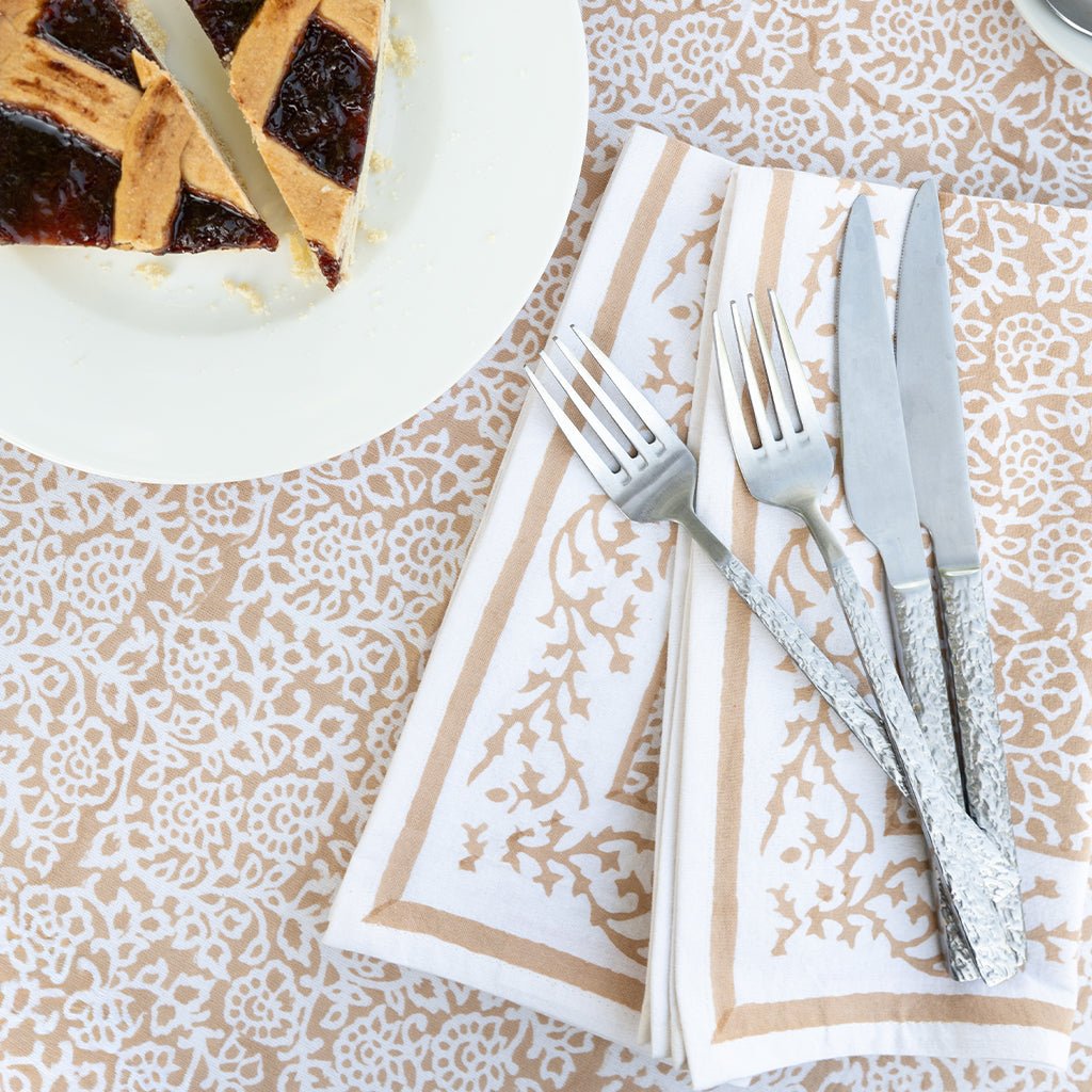 Tapestry Tuscan Wheat Napkin | Set of 4 - Pomegranate