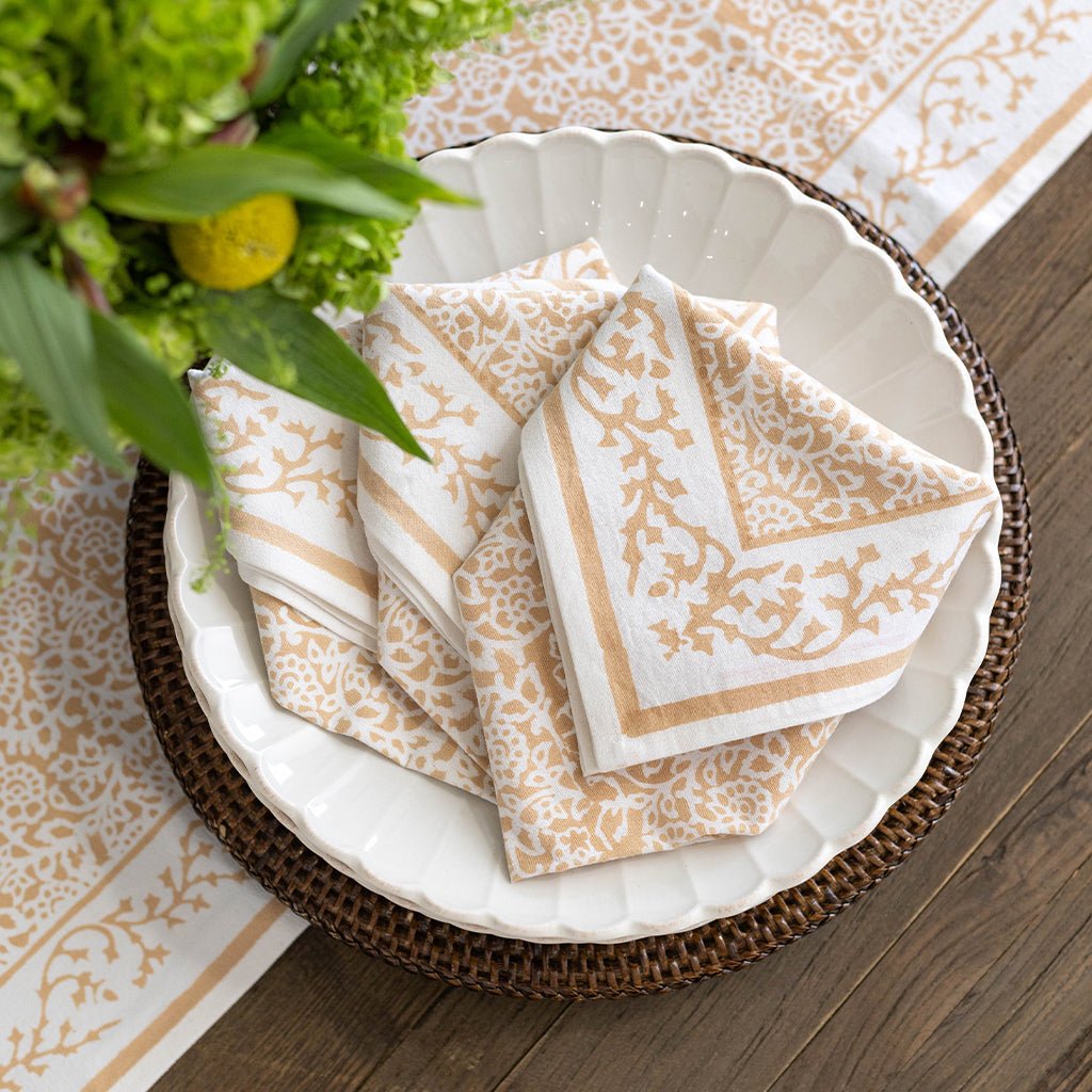 Tapestry Tuscan Wheat Napkin | Set of 4 - Pomegranate