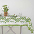 Pom Bells Green tablecloth.