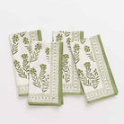 Phlox Green napkin set of 4.