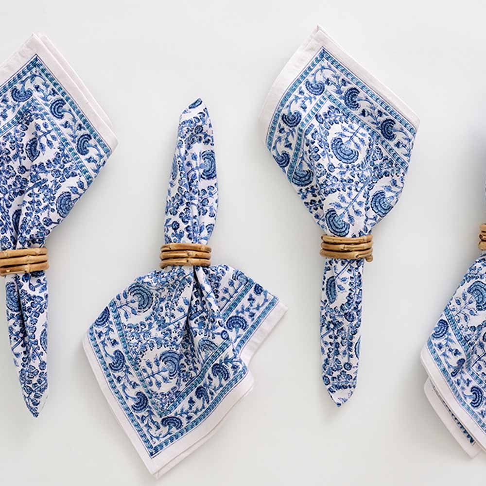 Wrapped Bamboo Napkin Rings