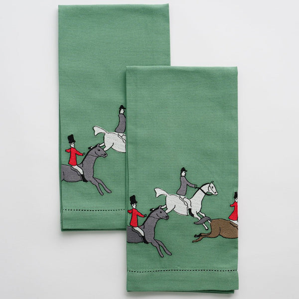 The Hunt Scene Tea Towel Set – Stylish Equestrian