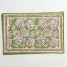 Grecian Palm Fern Green & Magenta Pink Placemats