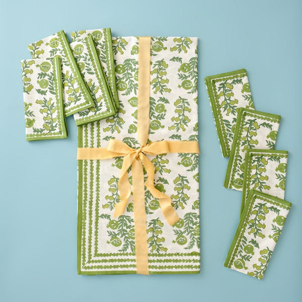 Holiday Tea Towels + Cocktail Napkin Gift Sack - Pomegranate Inc.