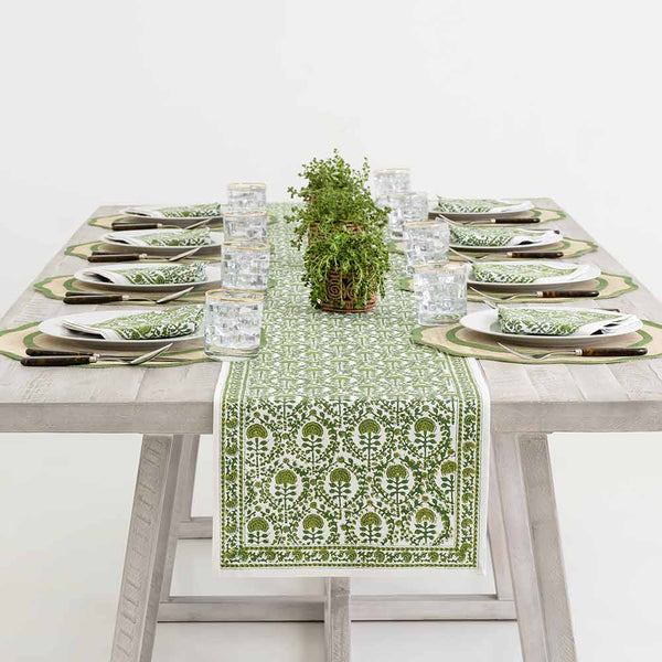 Caroline Green Table Runner