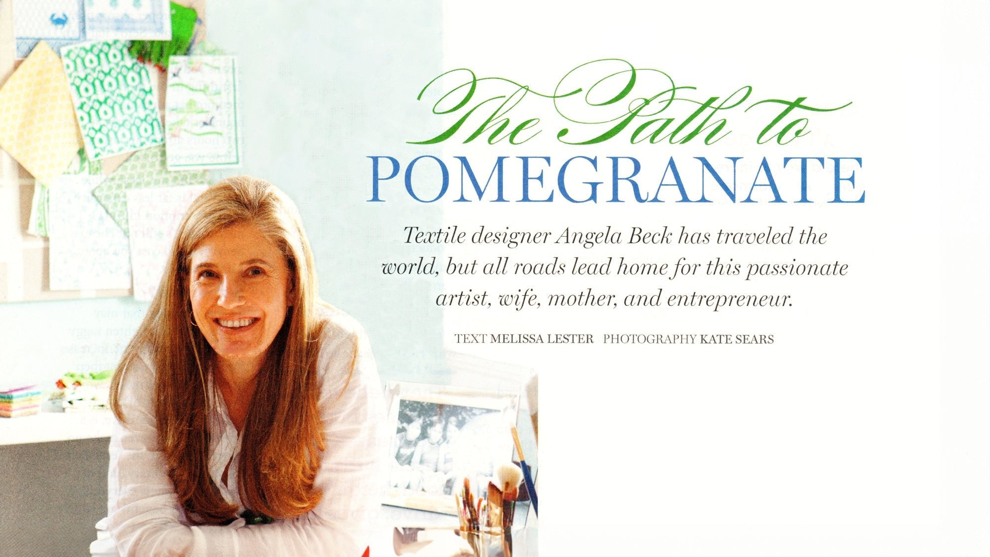 Pomegranate Featured in Victoria Magazine