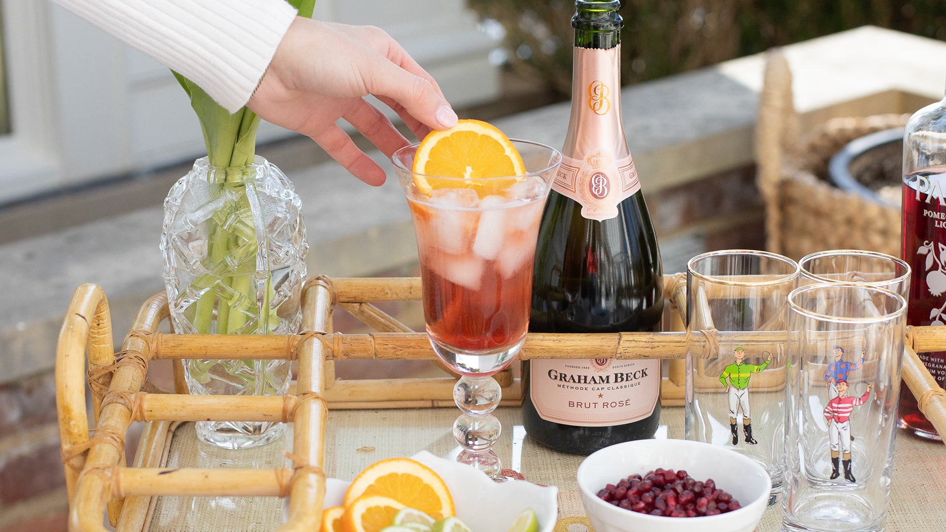 How to Make a Pomegranate Spritz