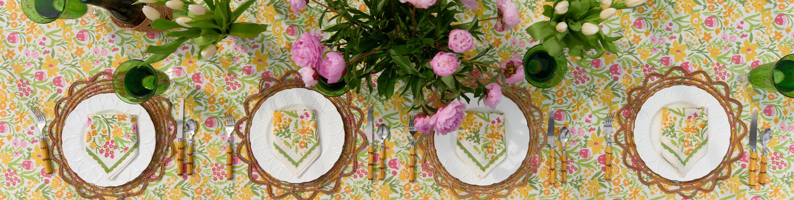Floral Table Linens & Accessories | Pomegranate Inc.