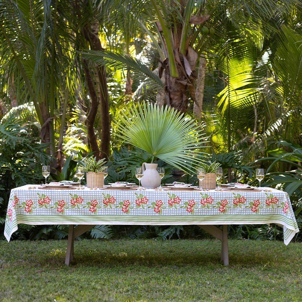 Palm Trees & Pretty Blooms - Pomegranate