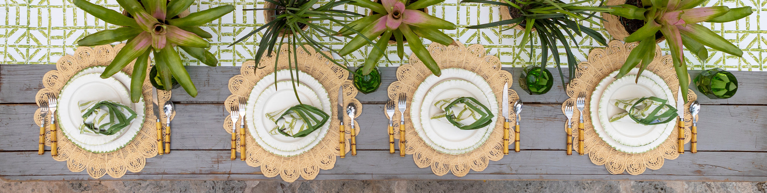 Natural Fiber Woven Placemats | Pomegranate Inc.