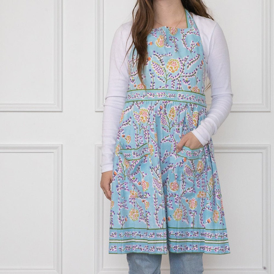 Exclusive Hand Block Printed Aprons in Colorful Motifs – Pomegranate Inc