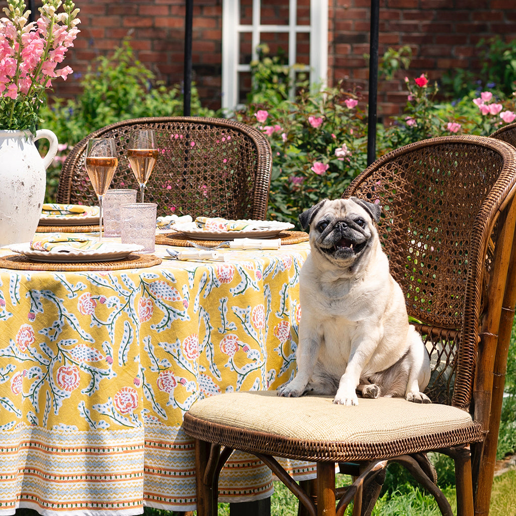 Colorful Hand Block Printed Tablecloths