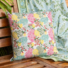 Hydrangea Bloom Pillow Cover - Pomegranate