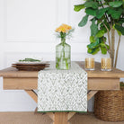 India Hicks Home Sea Ferns & Domino Hunter Green Table Runner