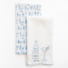 Martini Blue & White Kitchen Tea Towels