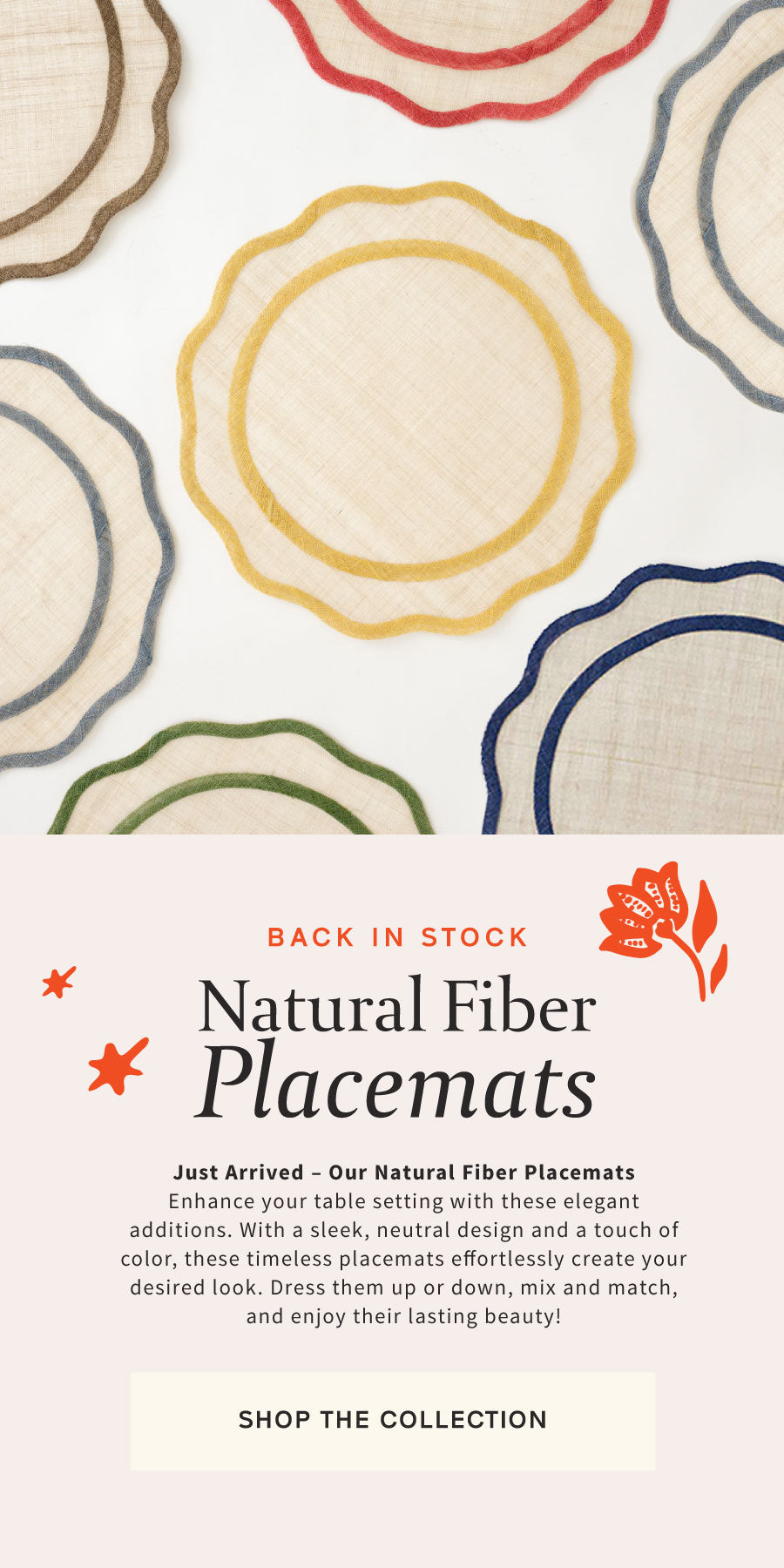 Banner image of natural fiber placemats