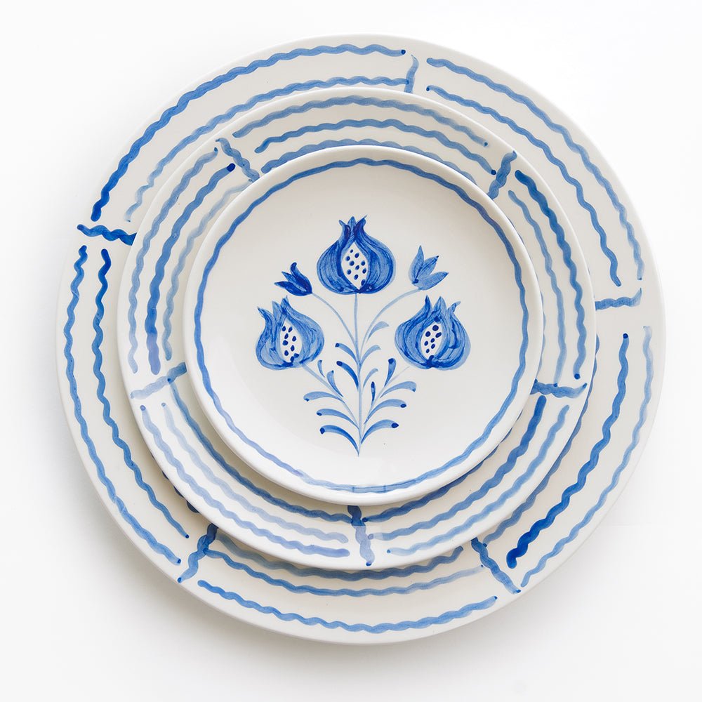 Pomegranate Trio Sketch Appetizer Plate - Thumbnail 3