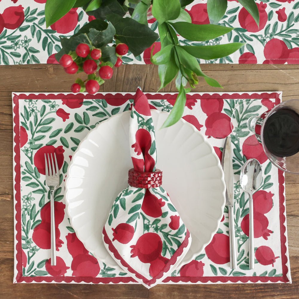 Pomegranate Melograno Vine Placemat - Thumbnail 3