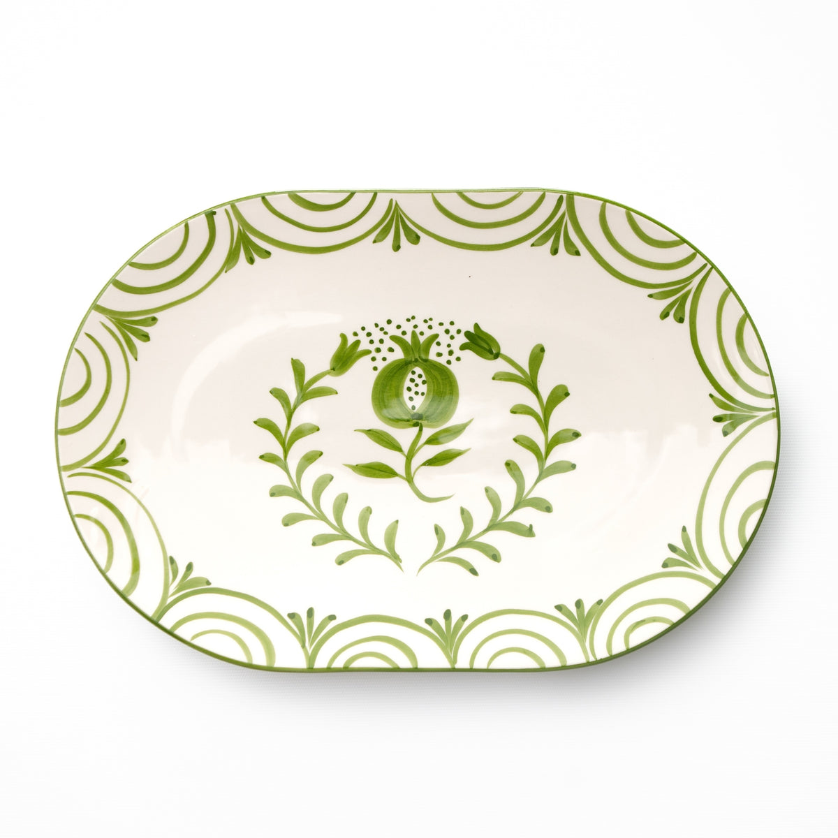 Crest Green Ceramic Charcuterie Platter – Made in Portugal