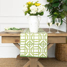 Green Bamboo Table Runner - Pomegranate
