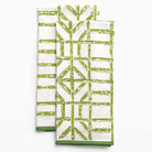 Green Bamboo Tea Towels - Pomegranate