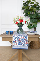 Con Con Red & Blue Table Runner - Pomegranate