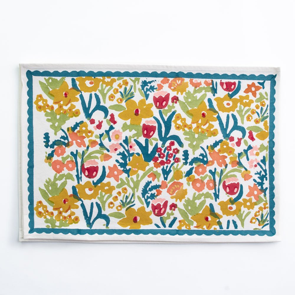 Teal Garden Placemat | Set of 4 – Pomegranate