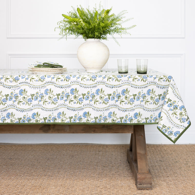 Ariel Okin Charlie Scroll Tablecloth — 55x55