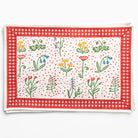 Botanical Garden Gingham Placemat | Set of 4 - Pomegranate