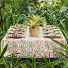 Bouquet Pink & Green Tablecloth - Pomegranate
