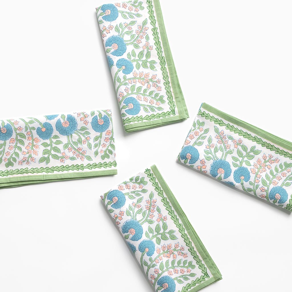 Pomegranate Cactus Flower Meadow Napkin - Thumbnail 2