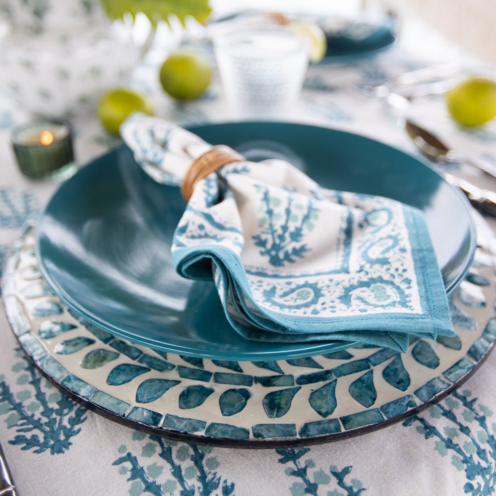 Teal charger plates cheap