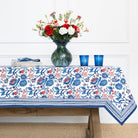 Con Con Red & Blue Tablecloth - Pomegranate