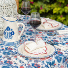 Con Con Red & Blue Tablecloth - Pomegranate