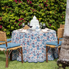 Con Con Red & Blue Tablecloth - Pomegranate